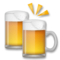 Clinking Beer Mugs emoji on LG